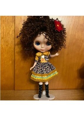 New! Neo Blythe Doll With Wig Accessories Dress Hairpin Necklace, etc..